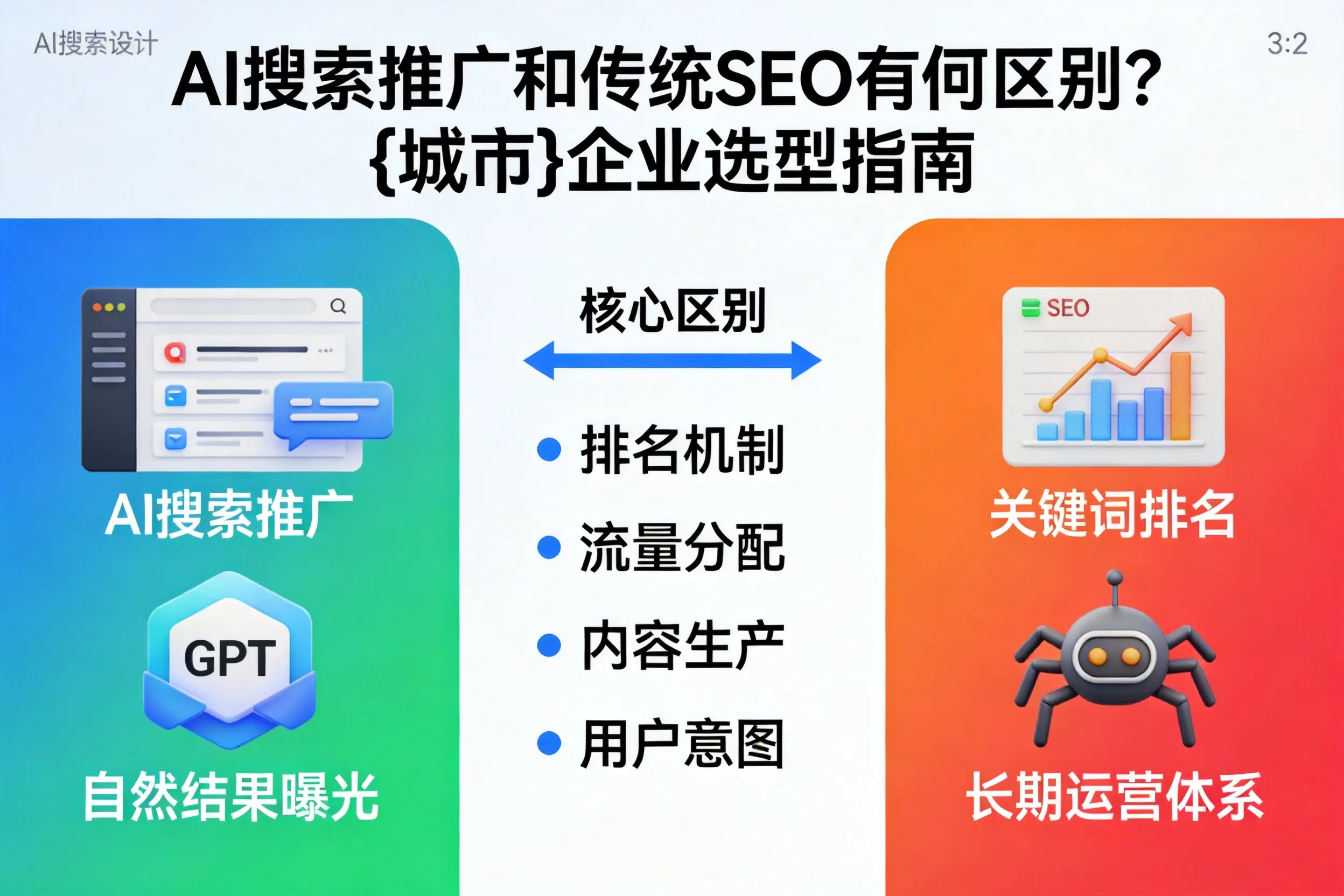 AI搜索推广和传统SEO有何区别？河南企业选型指南