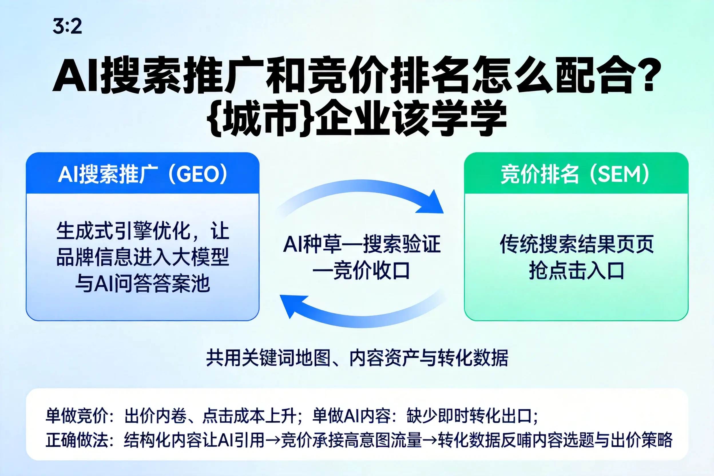 AI搜索推广和竞价排名怎么配合？河南企业该学学