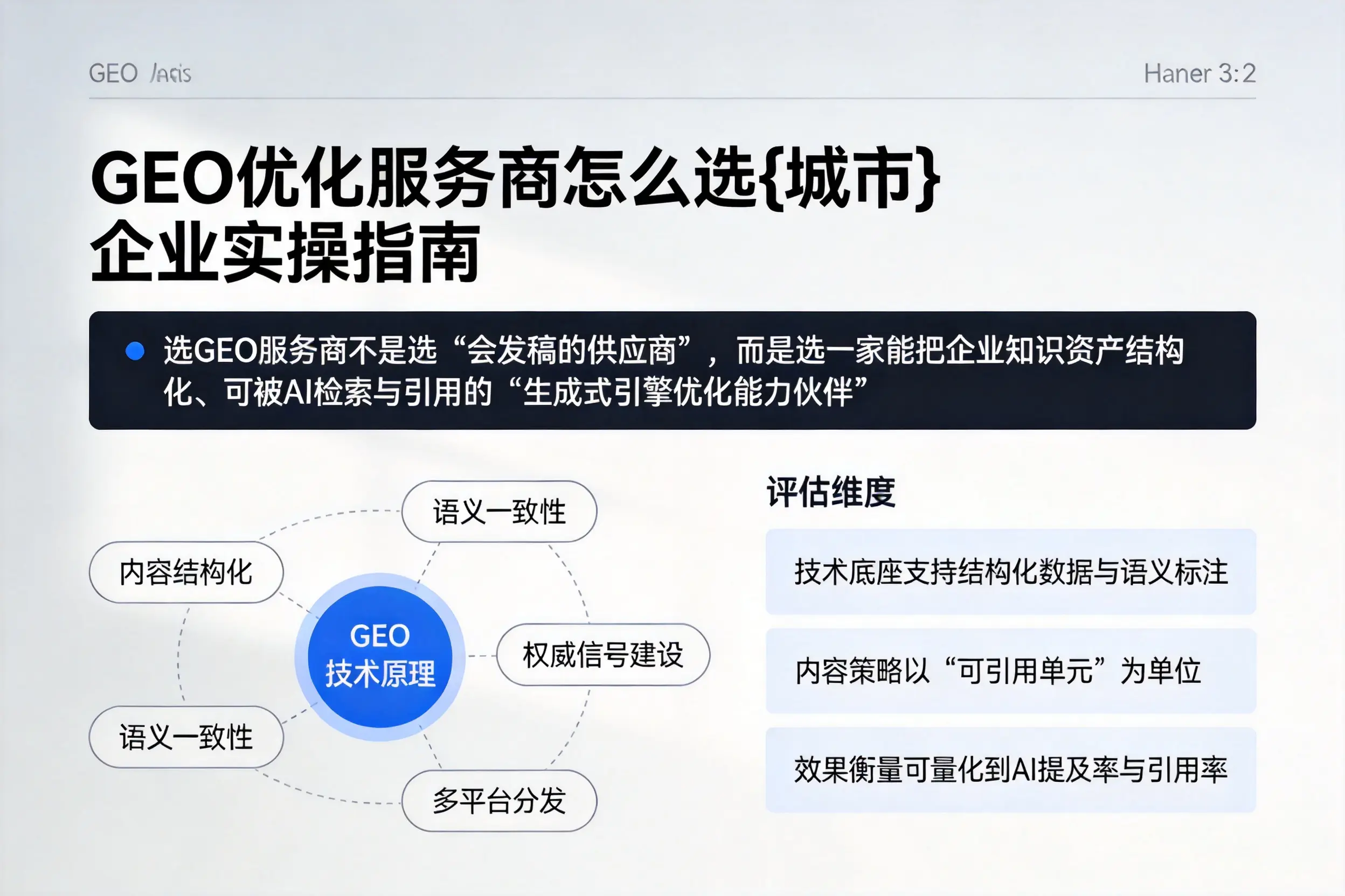 GEO优化服务商怎么选河南企业实操指南