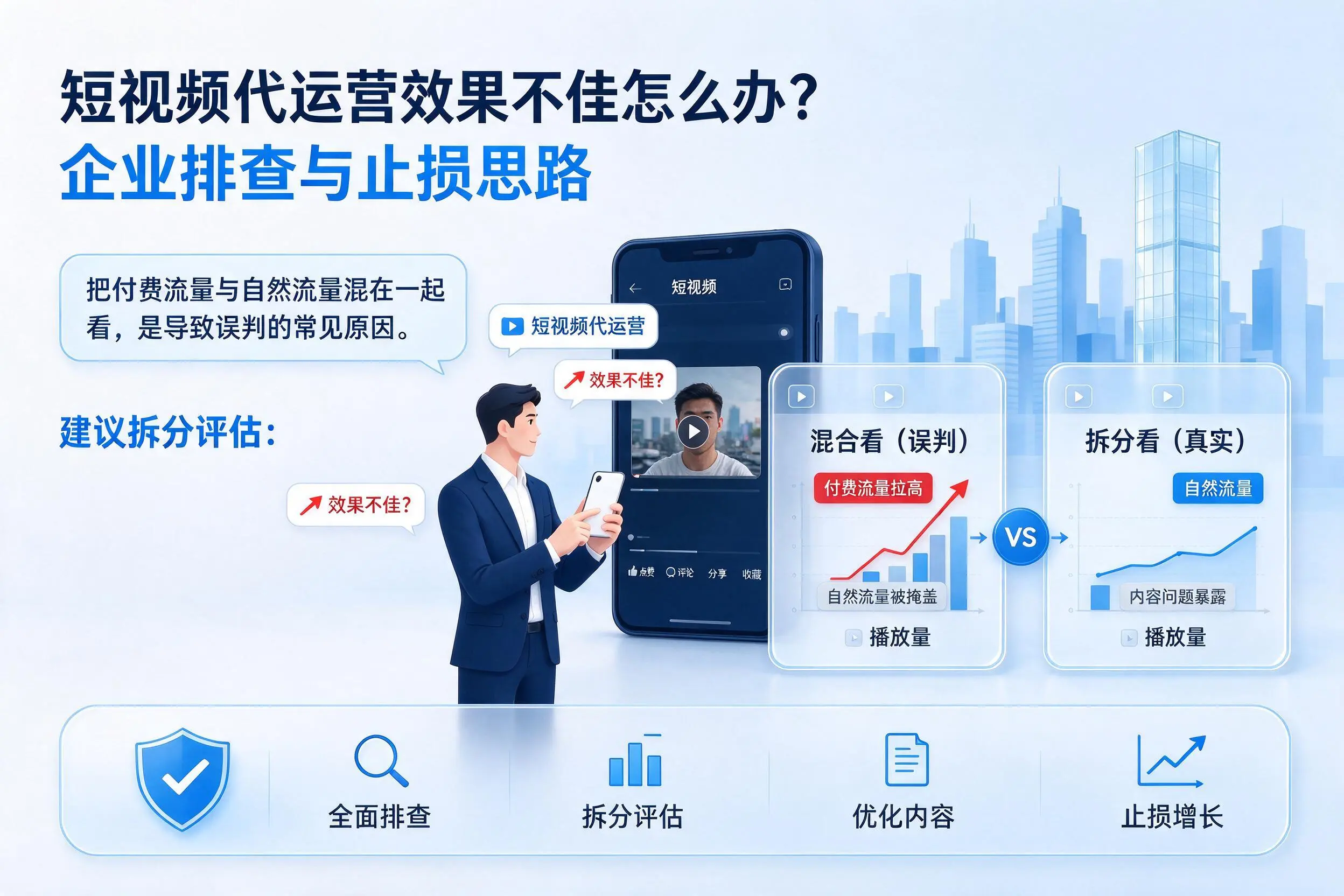 短视频代运营效果不佳怎么办？河南企业排查与止损思路