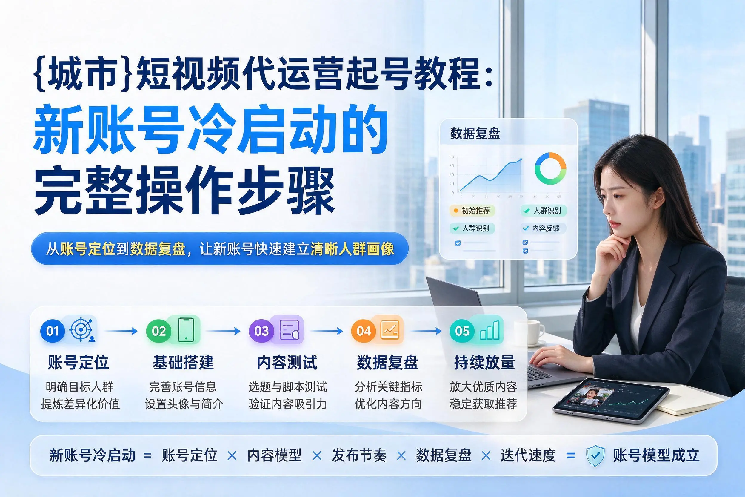 河南短视频代运营起号教程：新账号冷启动的完整操作步骤