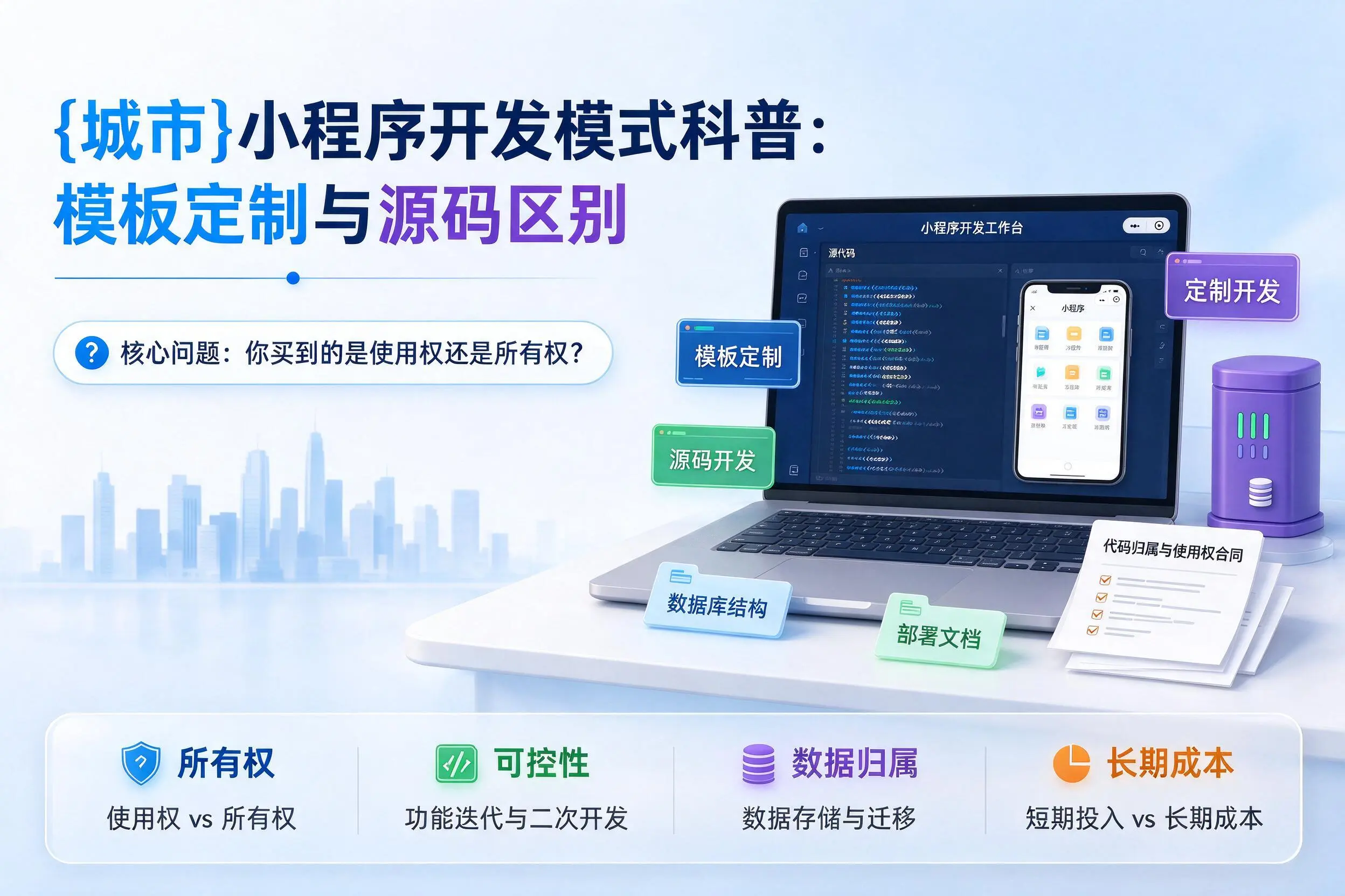 河南小程序开发模式科普：模板定制与源码区别