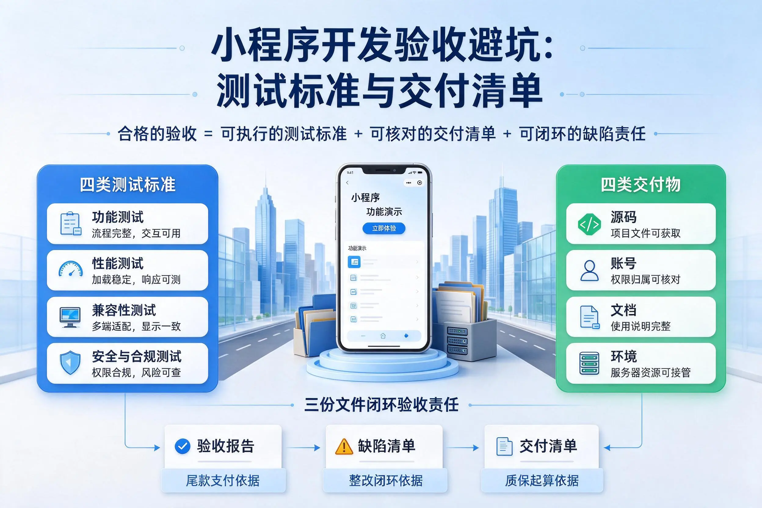 河南小程序开发验收避坑:测试标准与交付清单
