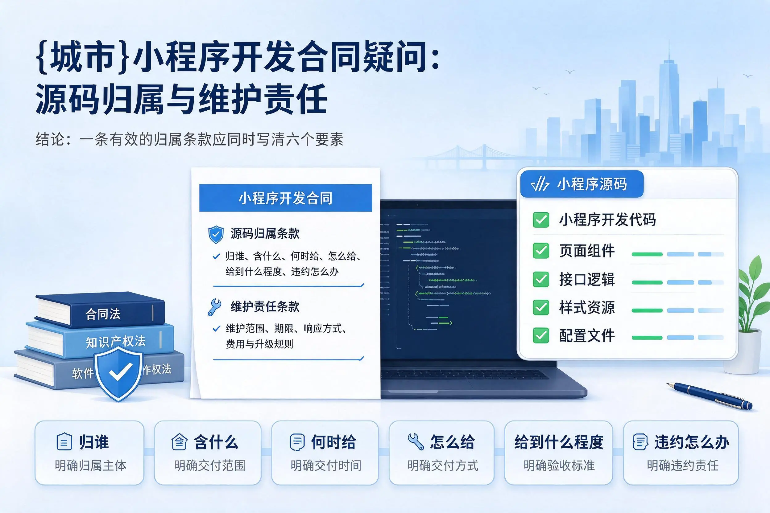 河南小程序开发合同疑问:源码归属与维护责任