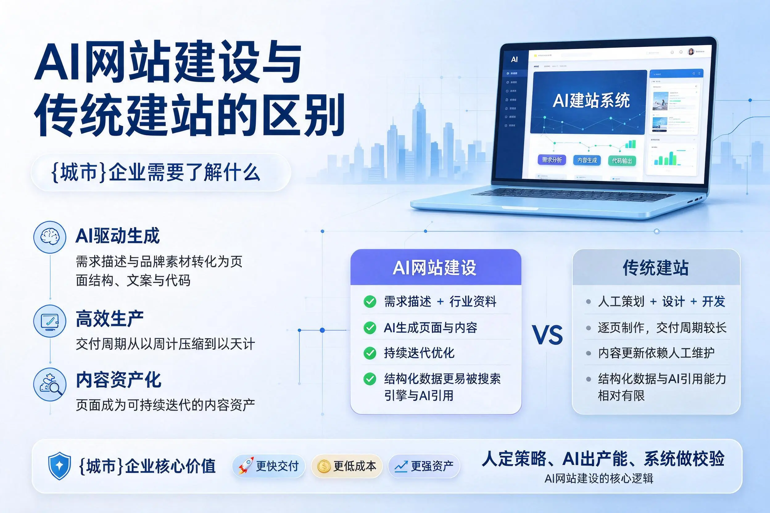 AI网站建设与传统建站的区别,河南企业需要了解什么