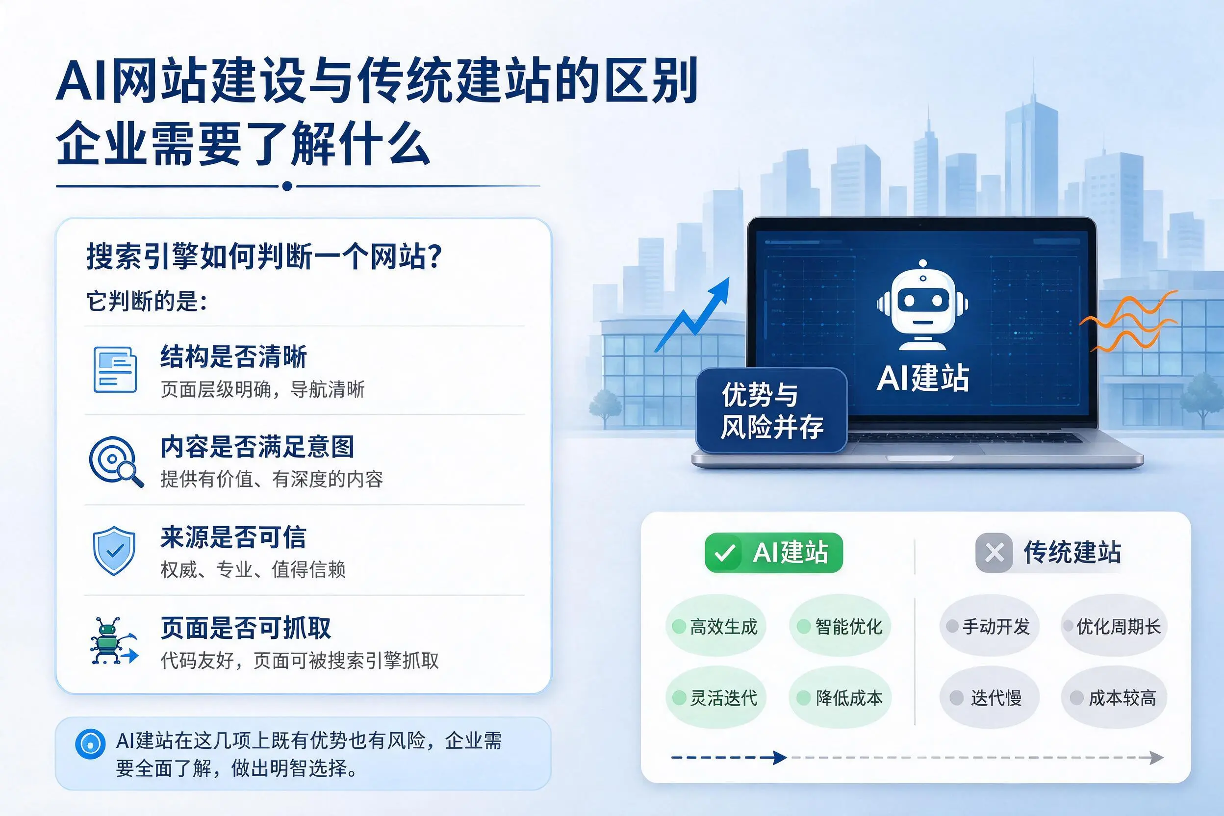 AI网站建设与传统建站的区别,河南企业需要了解什么