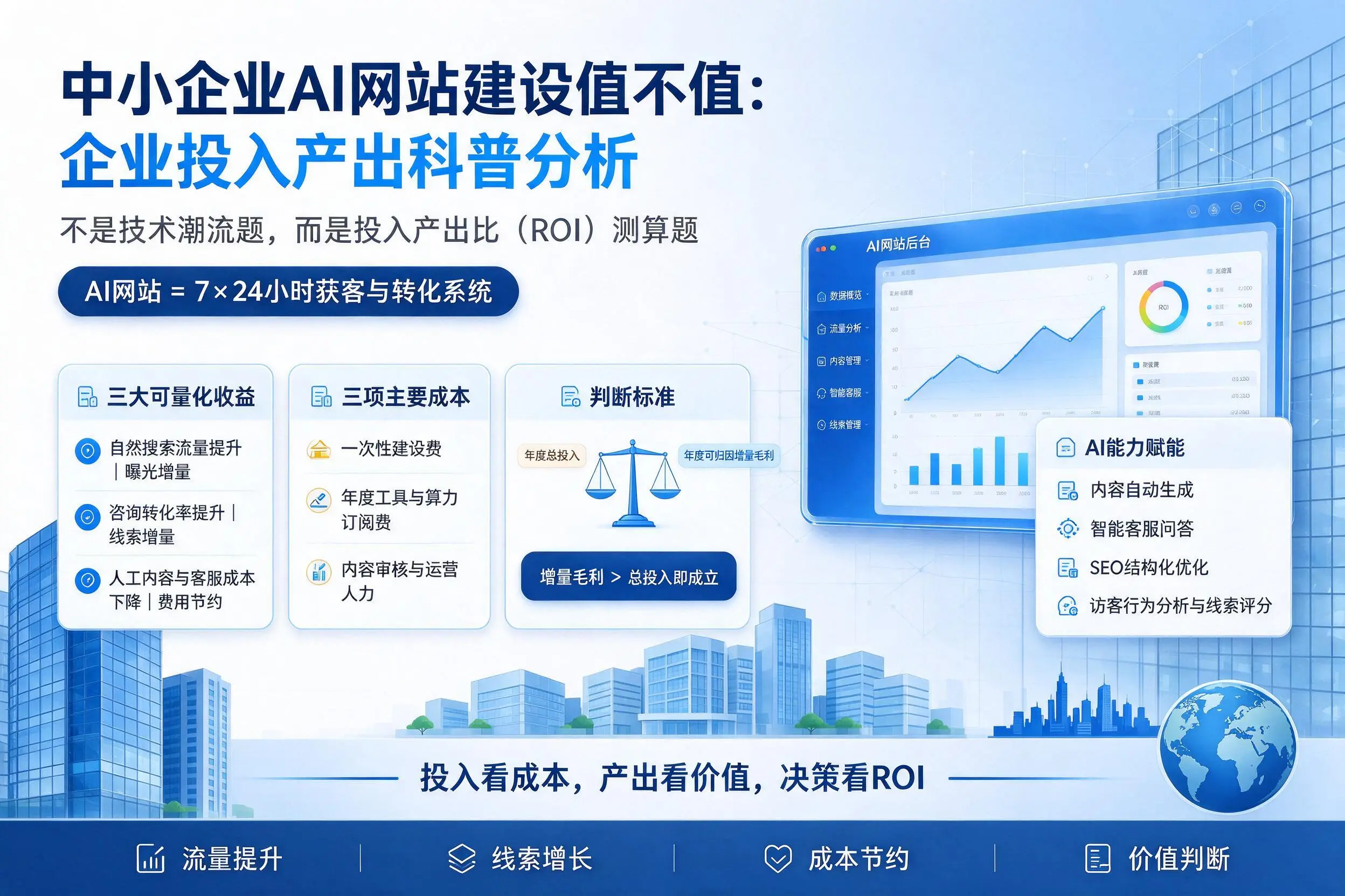 中小企业AI网站建设值不值:河南企业投入产出科普分析