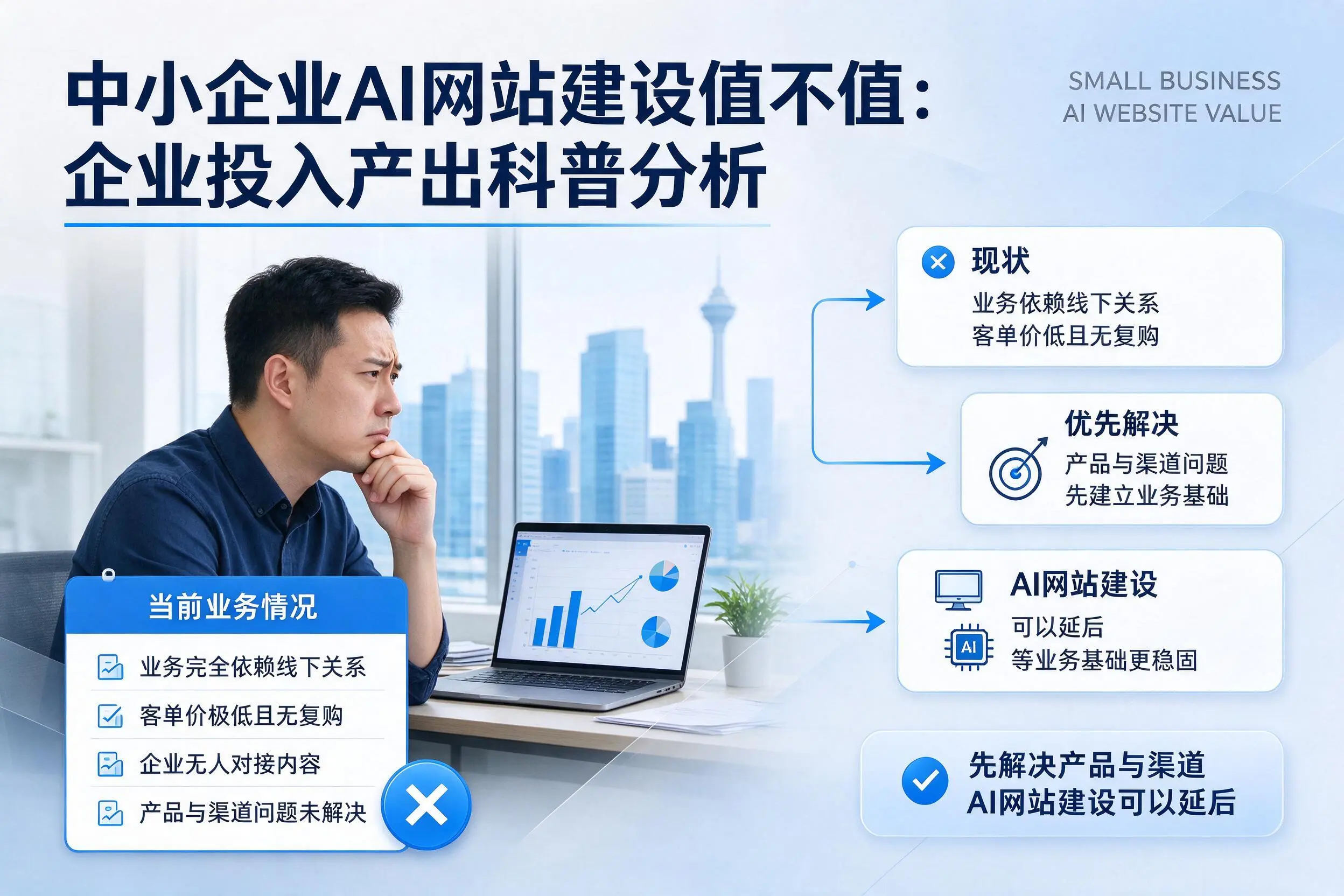 中小企业AI网站建设值不值:河南企业投入产出科普分析