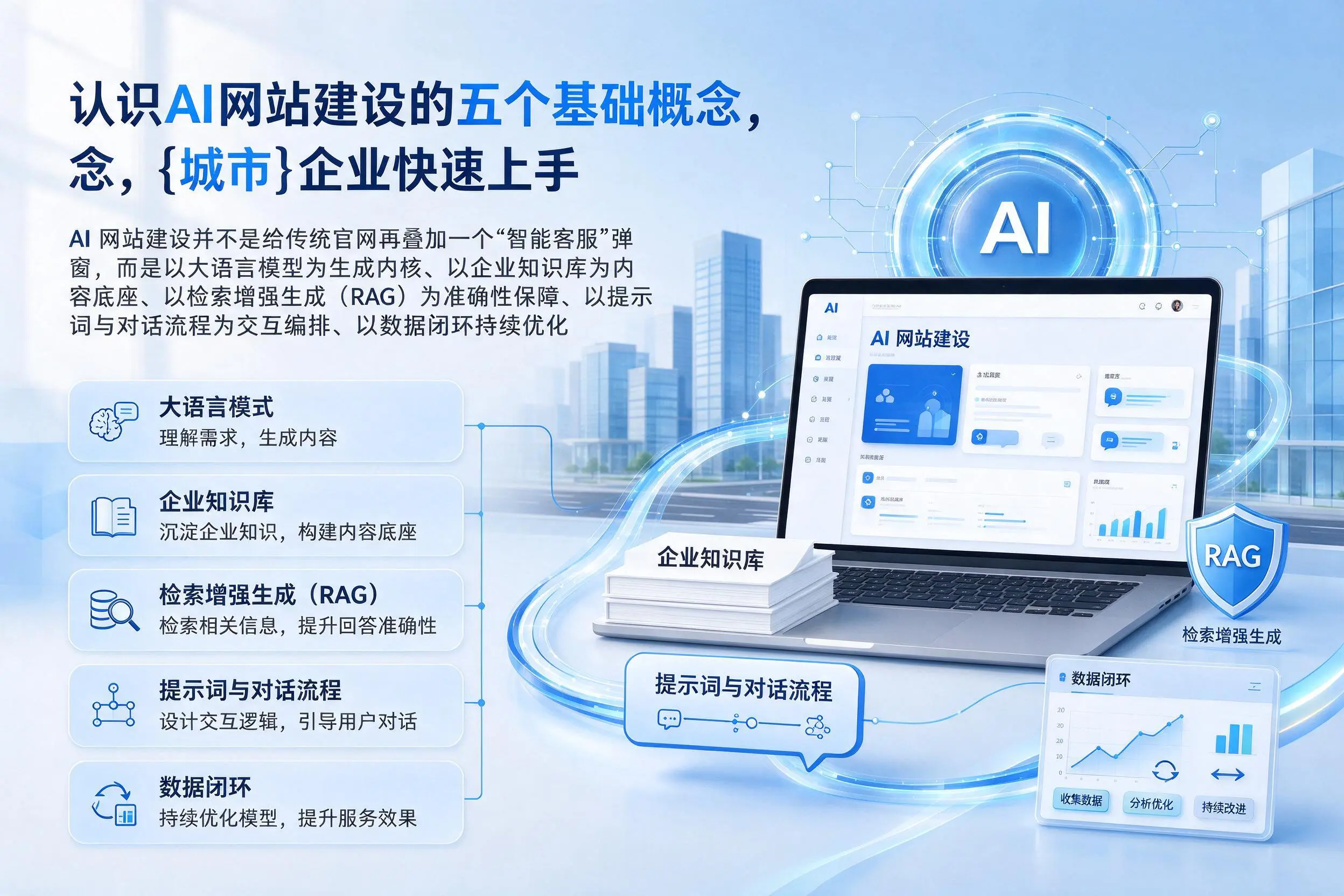 认识AI网站建设的五个基础概念，河南企业快速上手