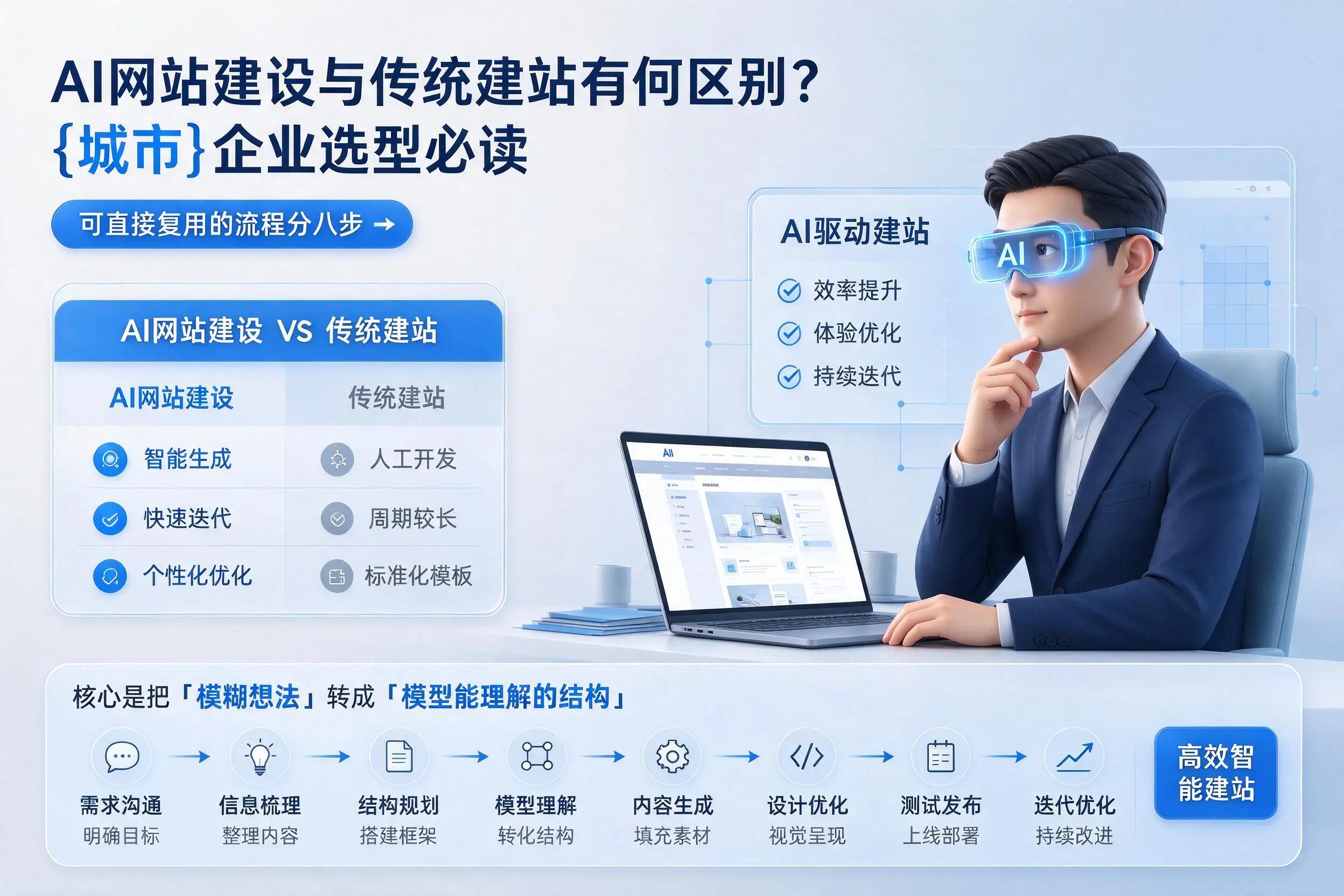 AI网站建设与传统建站有何区别?河南企业选型必读