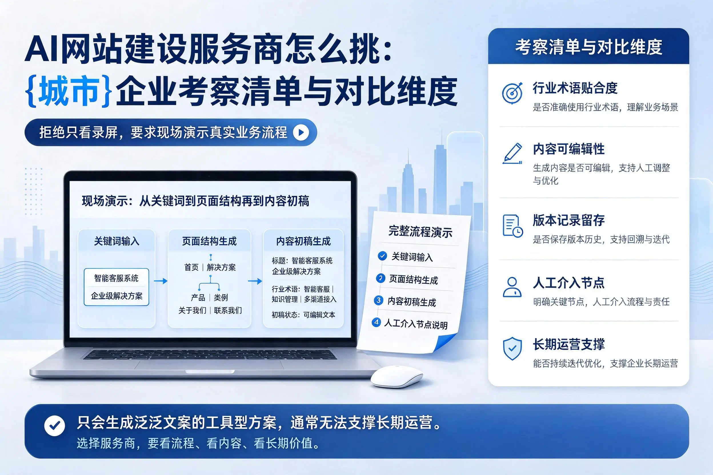 AI网站建设服务商怎么挑：河南企业考察清单与对比维度