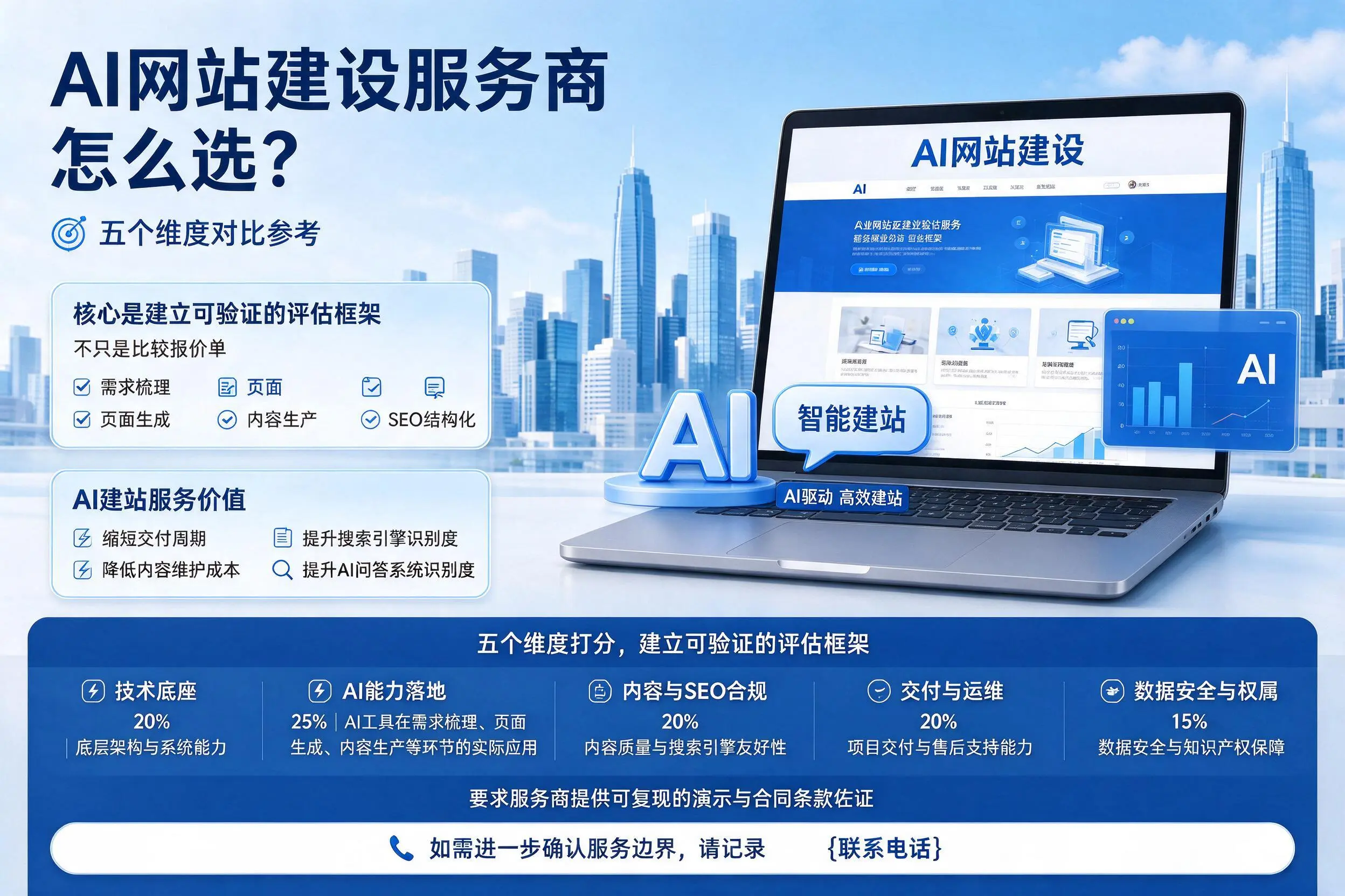 河南AI网站建设服务商怎么选?五个维度对比参考