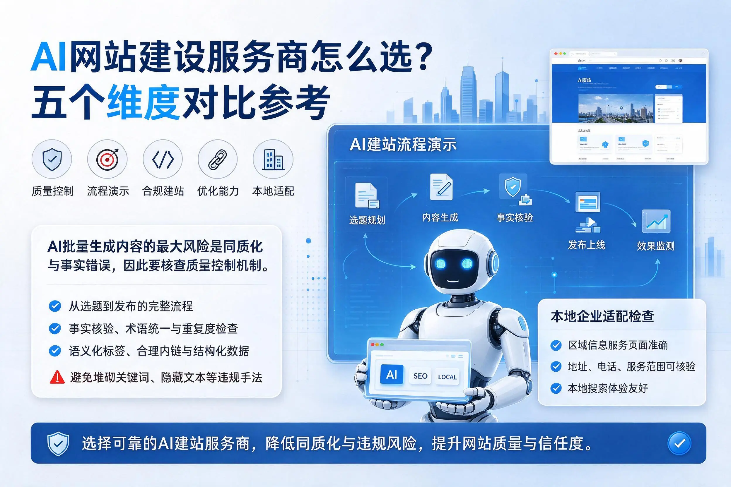 河南AI网站建设服务商怎么选?五个维度对比参考