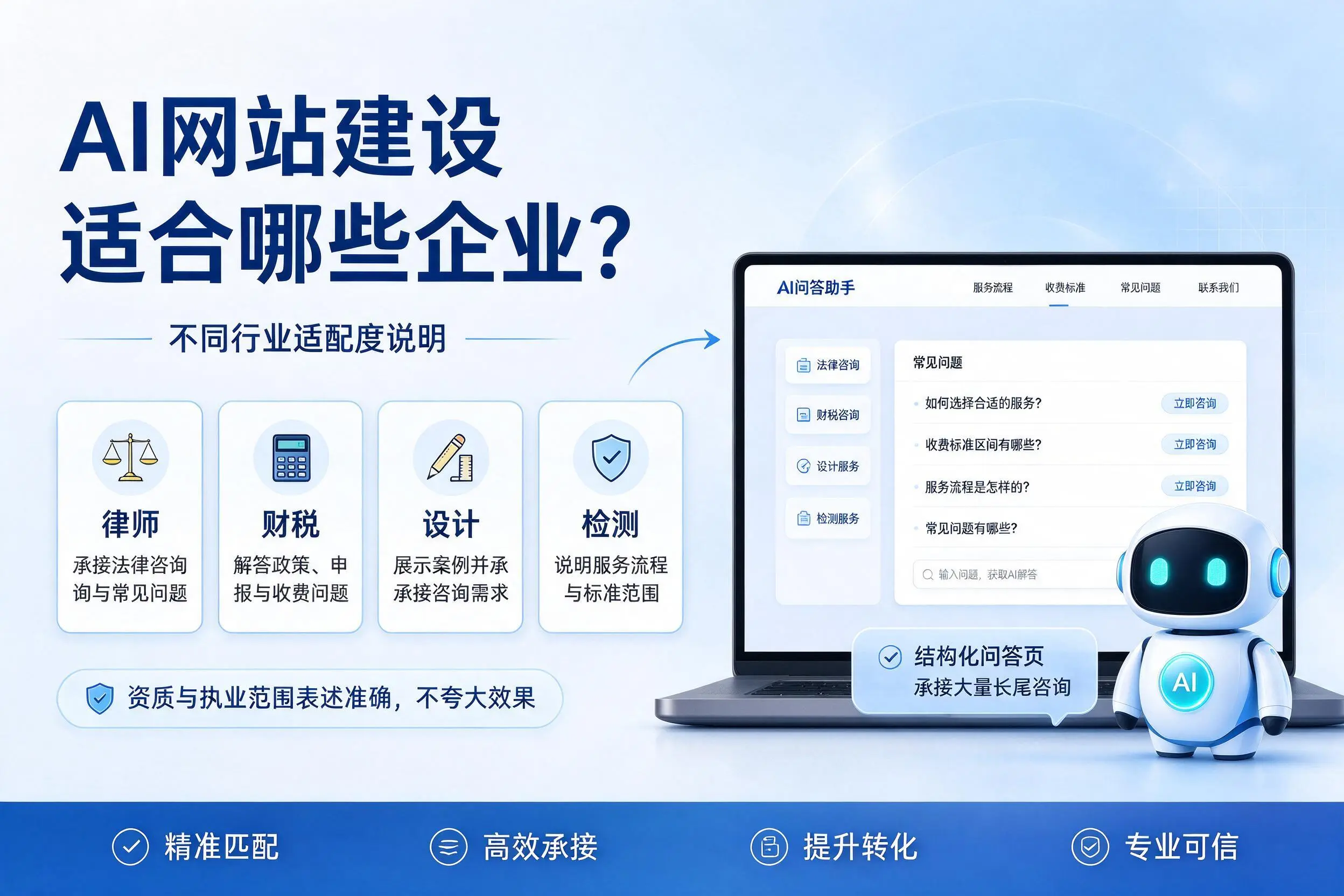AI网站建设适合哪些企业？河南不同行业适配度说明