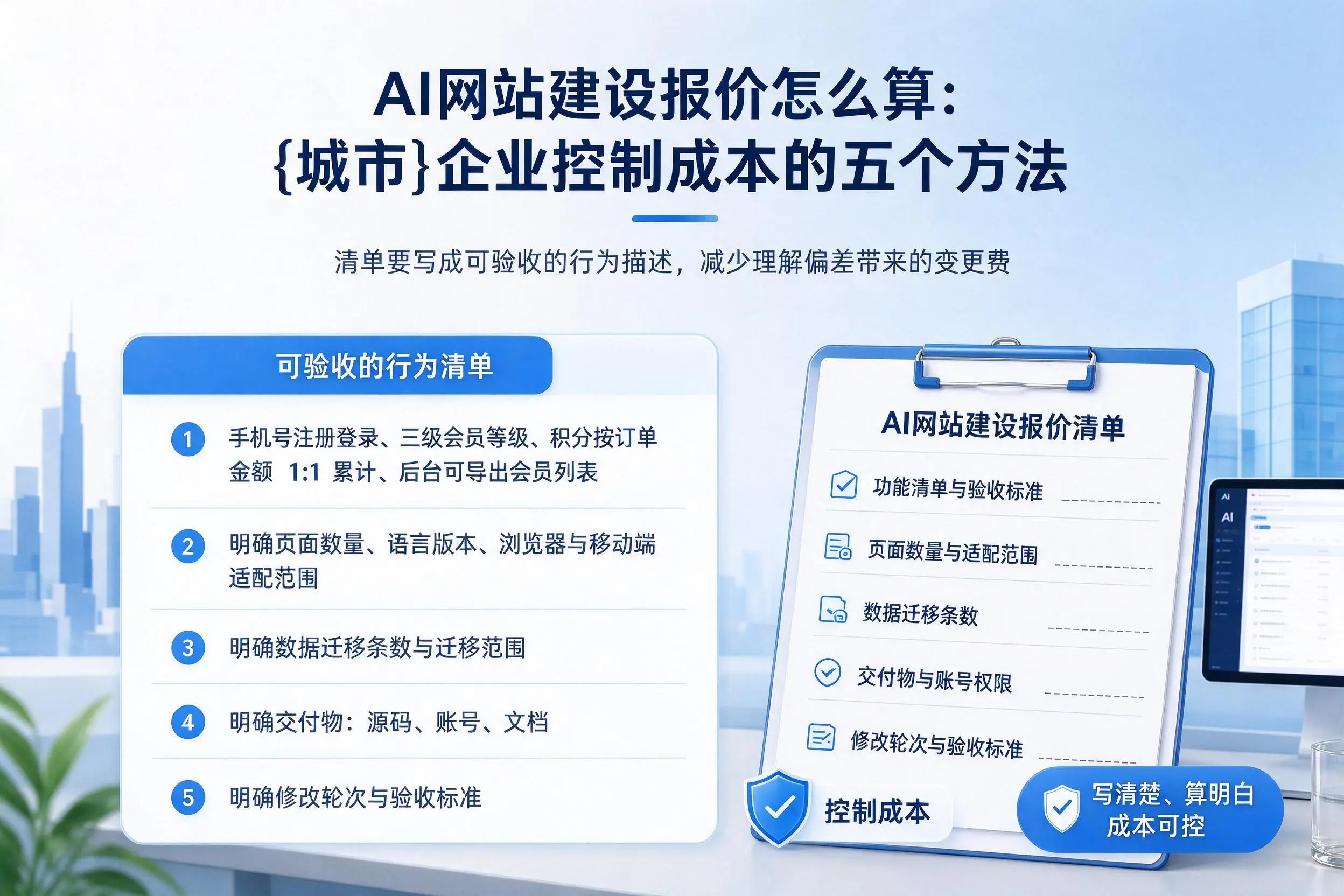 AI网站建设报价怎么算：河南企业控制成本的五个方法